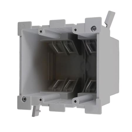 Cantex Cantex EZ Box Old Work 34 cu in Rectangle PVC 2 gang Outlet Box Gray EZ34DO-HW